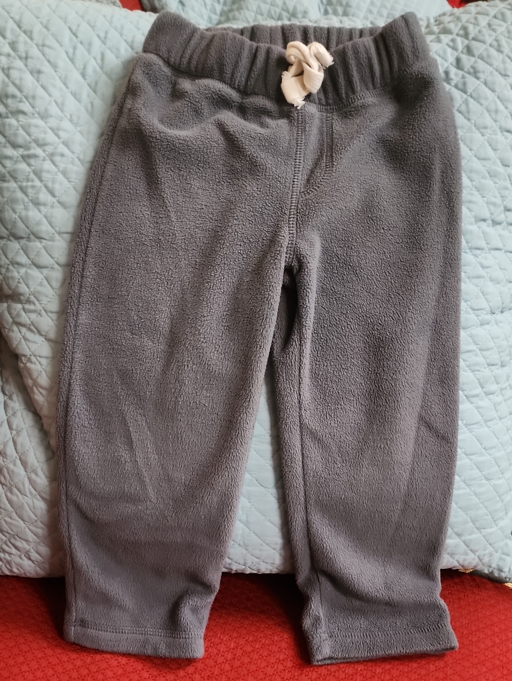 3T Old Navy Gray Fleece Pull-on Straight Leg Pants